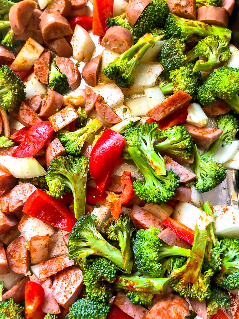 Quick Roasted Chicken Sausage And Veggies Recipe