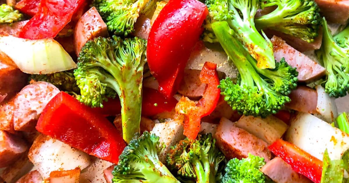 Quick Roasted Chicken Sausage And Veggies Recipe