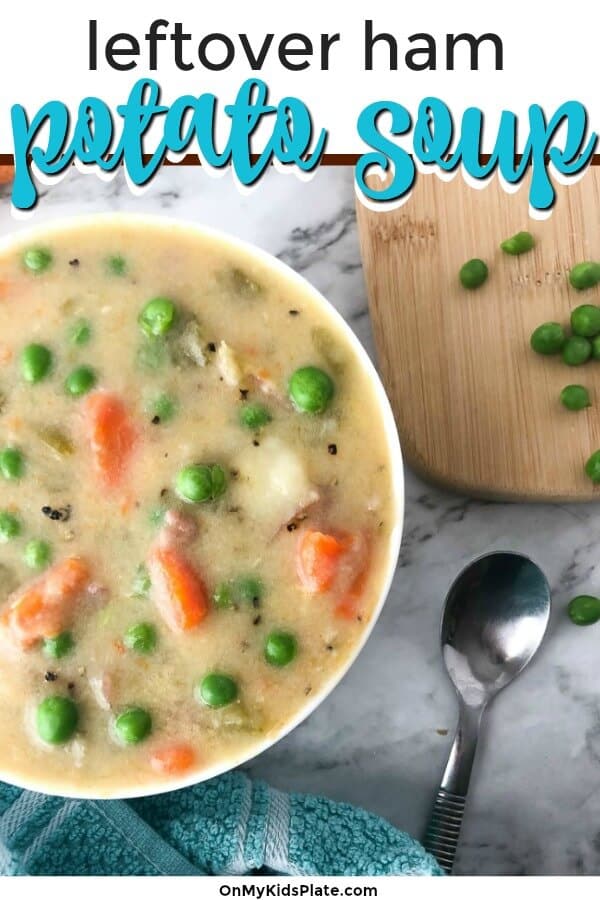 A bowl of soup with text title overlay