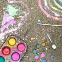 Easy Homemade Sidewalk Chalk Paint Recipe (Washable!)
