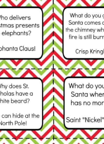 Sample printable christmas jokes for lunch boxes