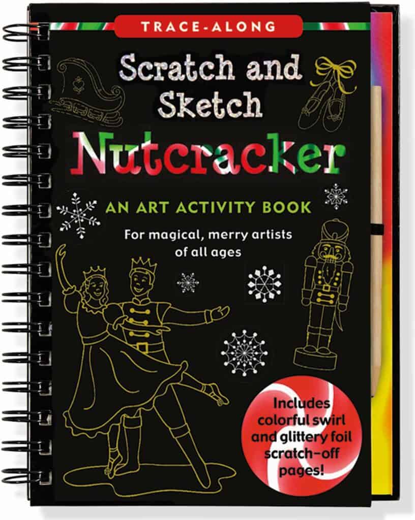 Nutcracker scratch art book