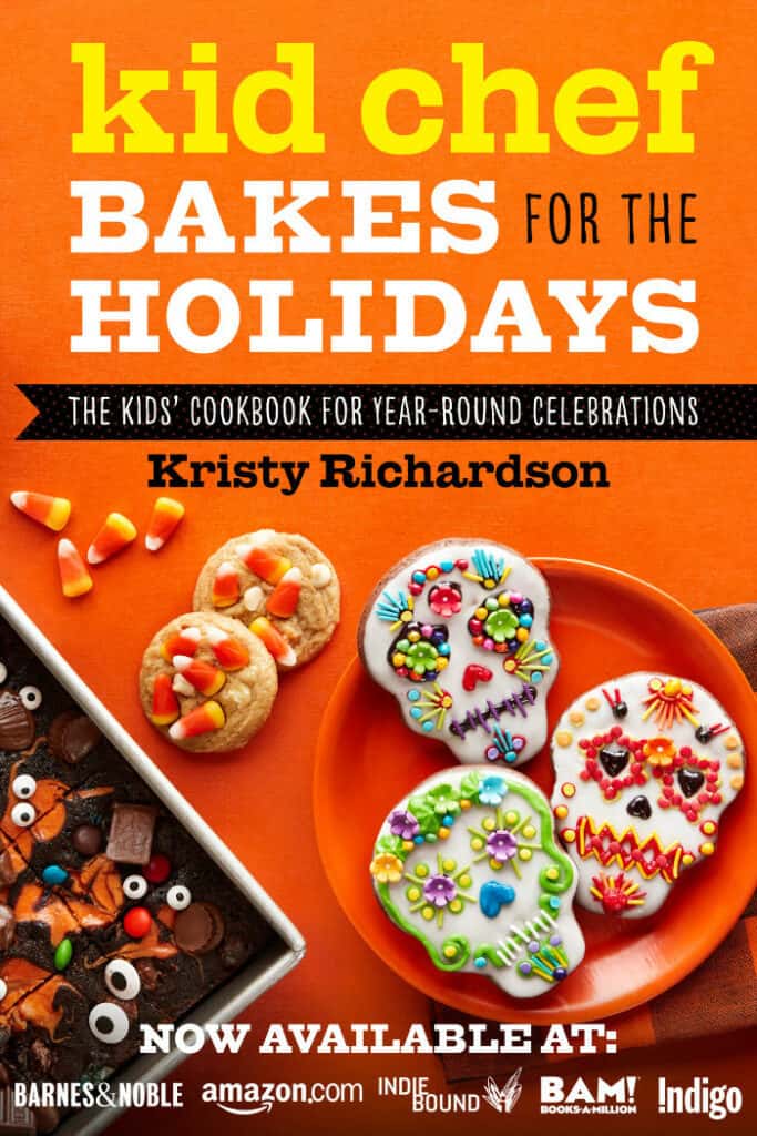 The cover of the cookbook Kid Chef Bakes For The Holidays