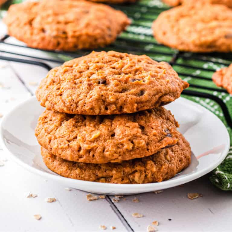 Chewy Pumpkin Oatmeal Cookies On My Kids Plate