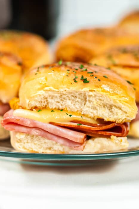 Easy Ham And Cheese Sliders (Oven Or Air Fryer) - On My Kids Plate