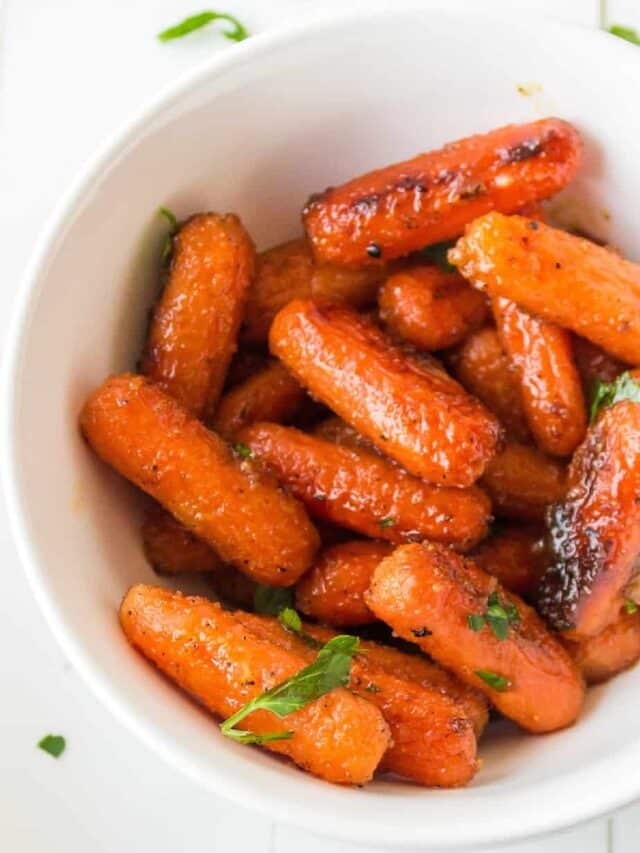 Roasted Baby Carrots With Honey Story On My Kids Plate