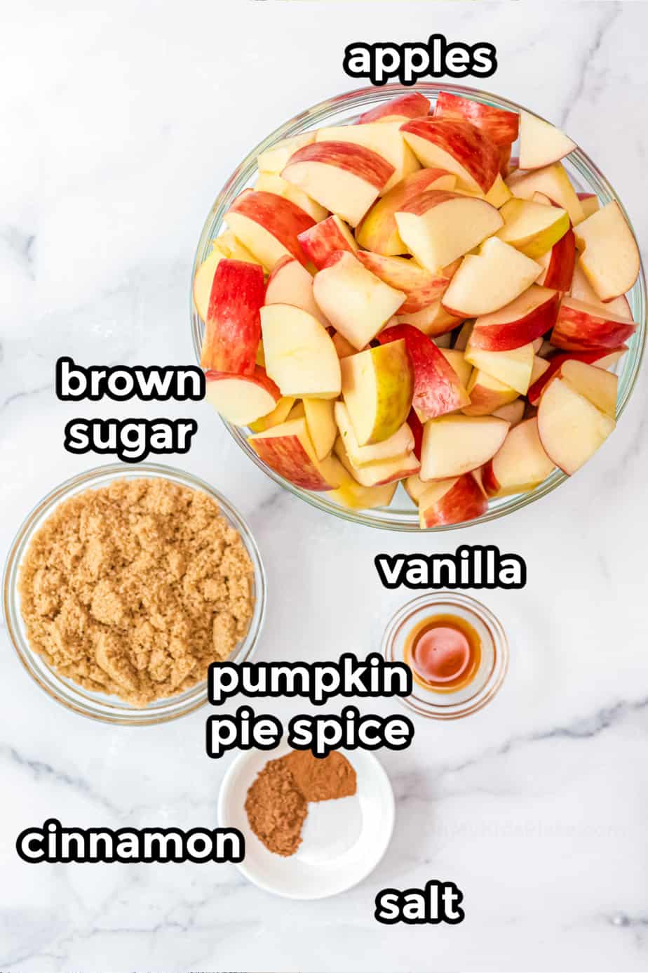 ingredients for apple butter
