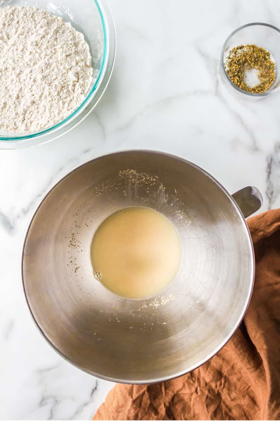 Proofing yeast before it begins to froth