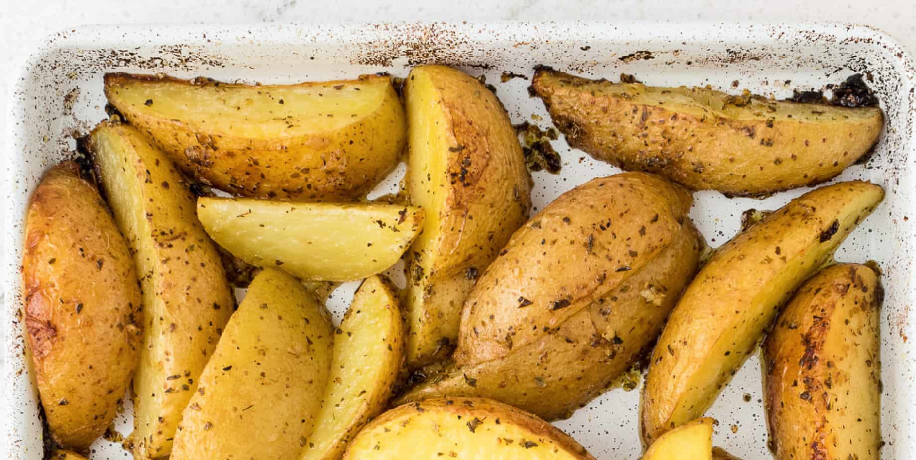 Greek Lemon Potatoes (Oven Roasted) : On My Kids Plate