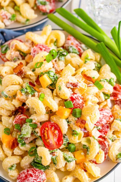 Creamy Bacon Ranch Pasta Salad - On My Kids Plate