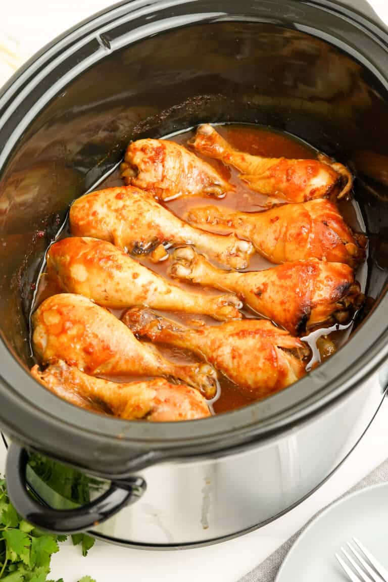 Easy Slow Cooker Chicken Drumsticks (5 Ingredients!) On My Kids Plate