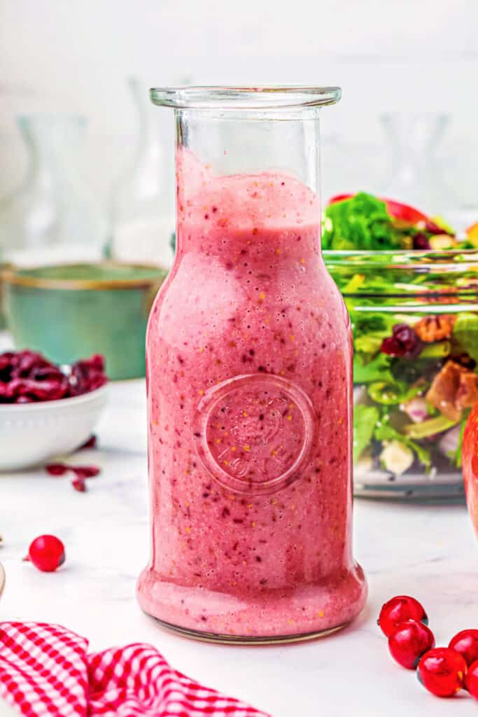Cranberry Vinaigrette Salad Dressing - On My Kids Plate
