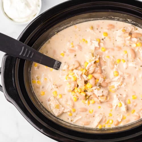 Favorite Soup Our Kids LOVE- White Bean Chicken Chili in Slow Cooker -  Nesting With Grace