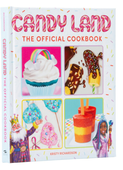 Cover of the Candy Land Cookbook on a white background