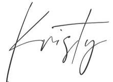 Kristy written in cursive
