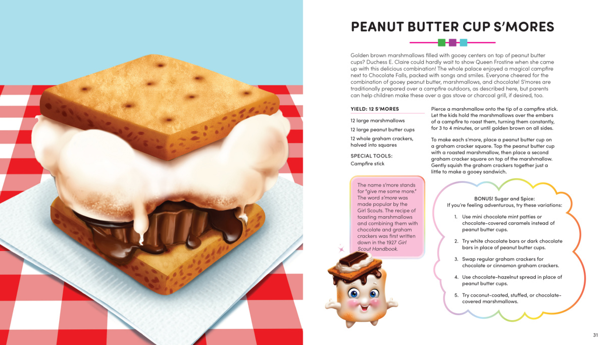 Peanut Butter Cup S'mores sample page from Candy Land: The Official Cookbook