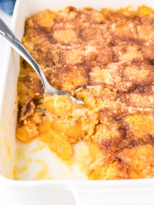 Peach Dump Cake Story On My Kids Plate