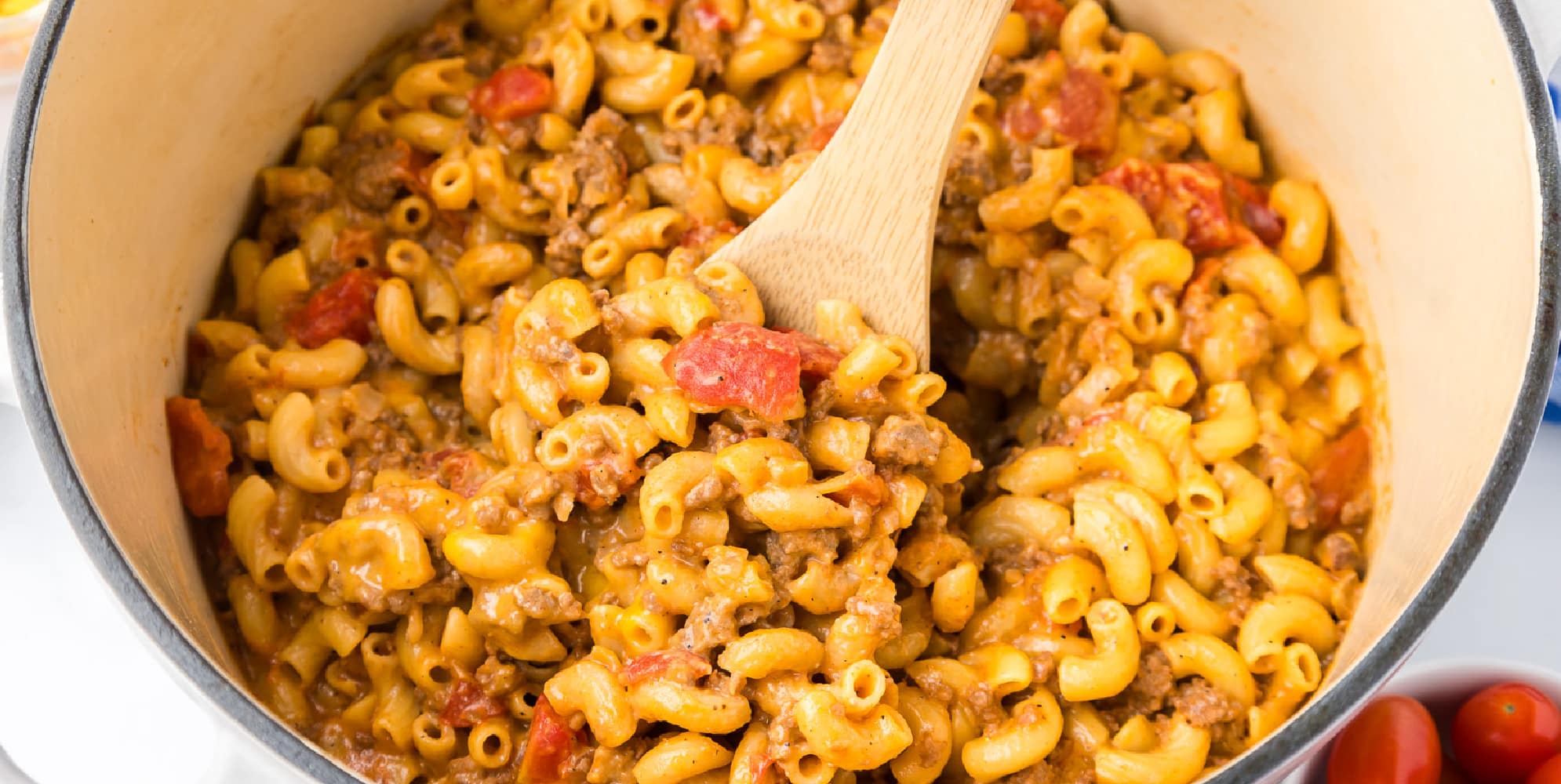 One Pot Cheeseburger Pasta - On My Kids Plate