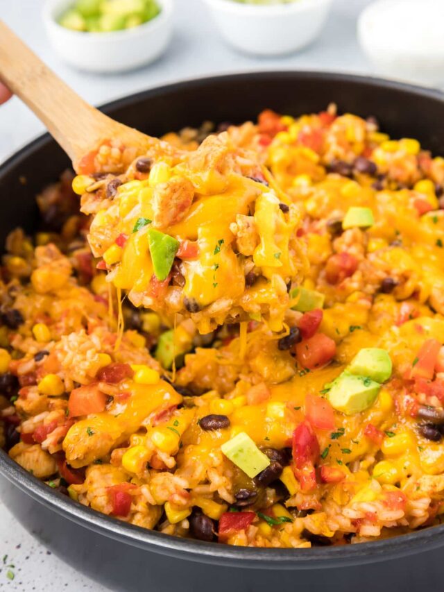 Cheesy Mexican Chicken And Rice Story