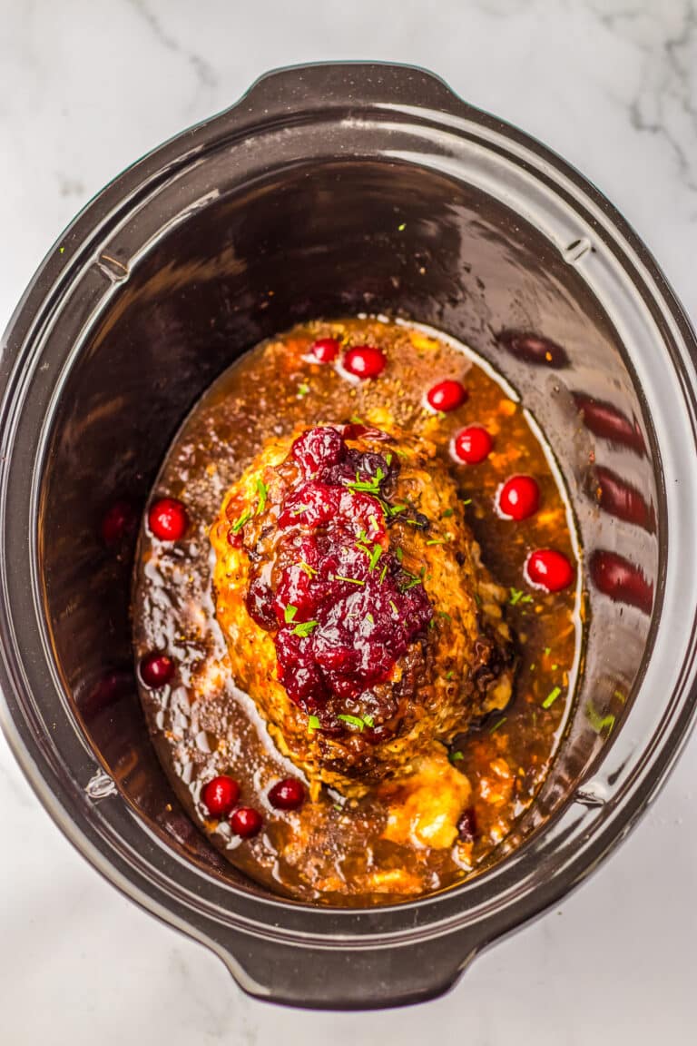 Slow Cooker Boneless Turkey Breast (With Cranberry Sauce!) On My Kids