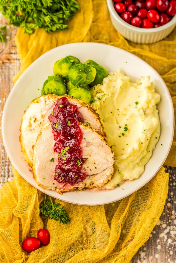 Slow Cooker Boneless Turkey Breast (With Cranberry Sauce!) - On My Kids ...