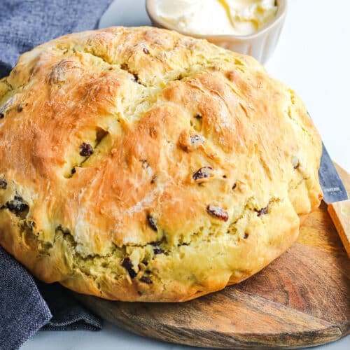 Irish Soda Bread With Raisins - On My Kids Plate