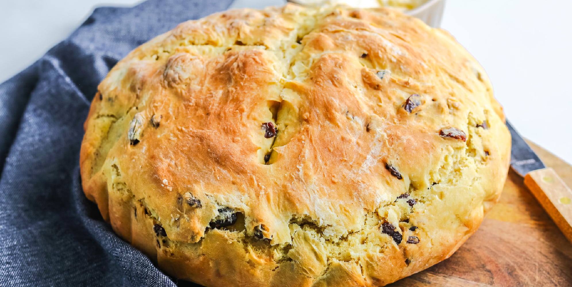 Irish Soda Bread With Raisins - On My Kids Plate