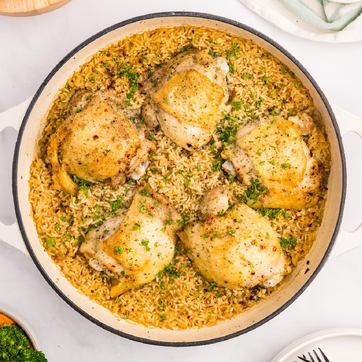 Chicken Thighs And Rice-image