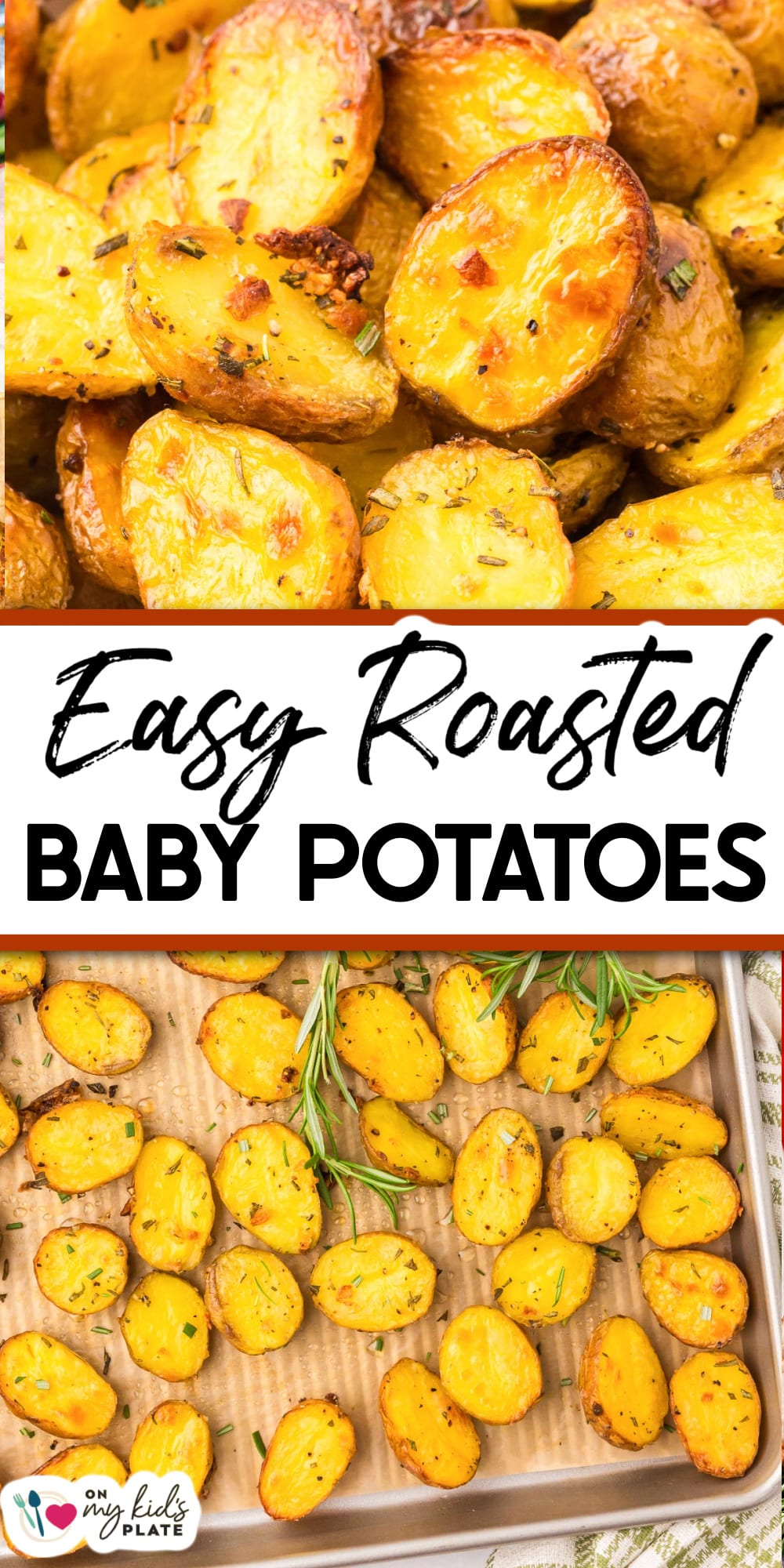 Crispy Oven Roasted Baby Potatoes - On My Kids Plate