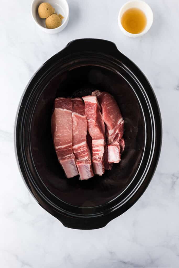 Slow Cooker Country Style Pork Ribs - On My Kids Plate